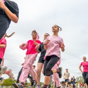 Des collégien.nes avaient pris l'initiative d'un clin d'œil à Octobre Rose