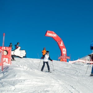 Au départ de la Fun Slope « d'Arpette »
