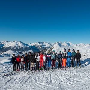 Le groupe « confirmé » en haut de « Blanchets ». L'arbitrage vidéo a montré que, quelques instants plus tard, plus aucun n'était debout
