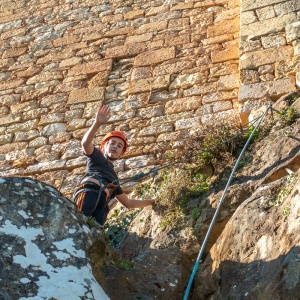 Kylian au sommet de Troue de Loue 4+