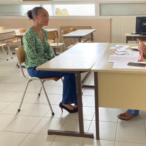 Marie en entretien avec M Suire