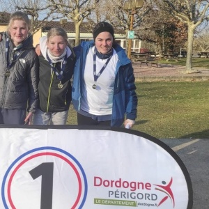 1re place en binôme benjamines filles