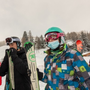 Départ sur le front de neige, à 1800m, au pied de l'hébergement