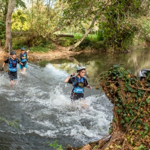 Première mise à l'eau dans l'épreuve d'aqua-trail