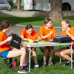 Les ateliers d'initiation course d'orientation et disc-golf étaient pris en charge par nos lycéennes
